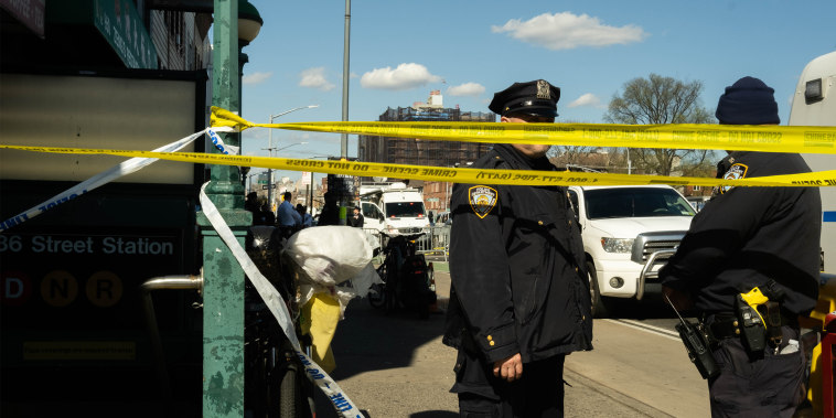 Image: Police at the scene of a shooting at 34th Street and 4th Avenue, Brooklyn, New York.