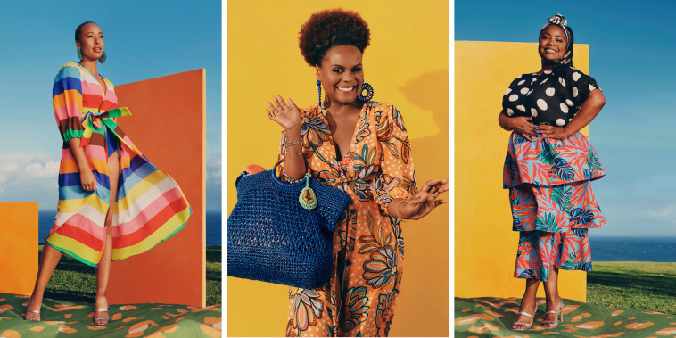 Three images of Women wearing the new Tabitha Brown with Target collection