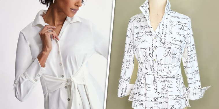 Know Your Value founder Mika Brzezinski and designer Marla Wynne Ginsburg are partnering to create a blouse featuring inspirational quotes of empowerment to celebrate International Women's Day 2023.
