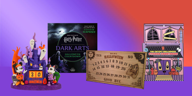 Harry Potter Countdown to Halloween Advent Calendar, Halloween Ouija Board Countdown, Pipsticks Halloween Sticker Countdown and Disney Block Halloween Countdown