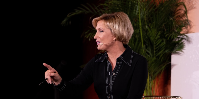 Mika Brzezinski speaks at Forbes and Know Your Value's 30/50 summit in Abu Dhabi.