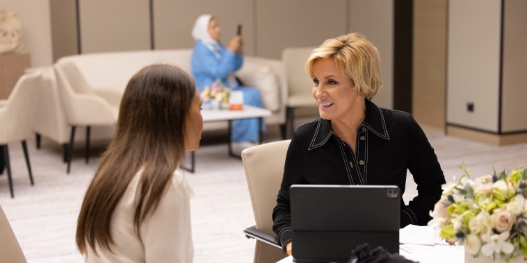Know Your Value founder and "Morning Joe" co-host Mika Brzezinski at Forbes and Know Your Value's 30/50 summit in Abu Dhabi.