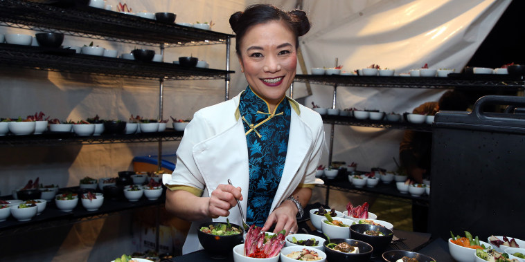 Image: ;Shirley Chung prepares a dish in Los Angeles, on Jan. 5, 2019.
