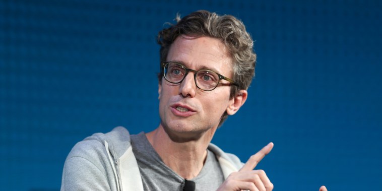 Jonah Peretti, founder and CEO of Buzzfeed, speaks at the Wall Street Journal Digital Conference in Laguna Beach, Calif., on Oct. 18, 2017.