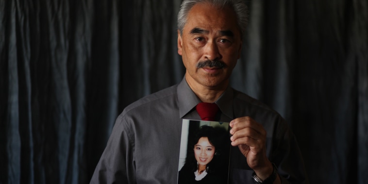 Harry Ong, brother of Betty Ong, who was a flight attendant on Flight 11 on September 11, 2001, holds a portrait of his sister, Betty Ong, at his home on Tuesday, September 6, 2011 in San Francisco, Calif.  Ong  was a flight attendant on Flight 11 on 9/11