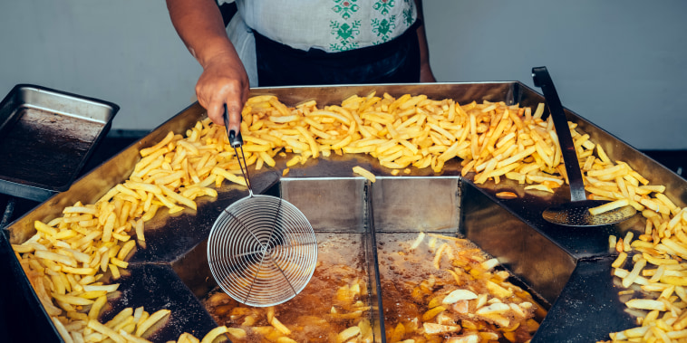 Image: Man Preparing French Fries