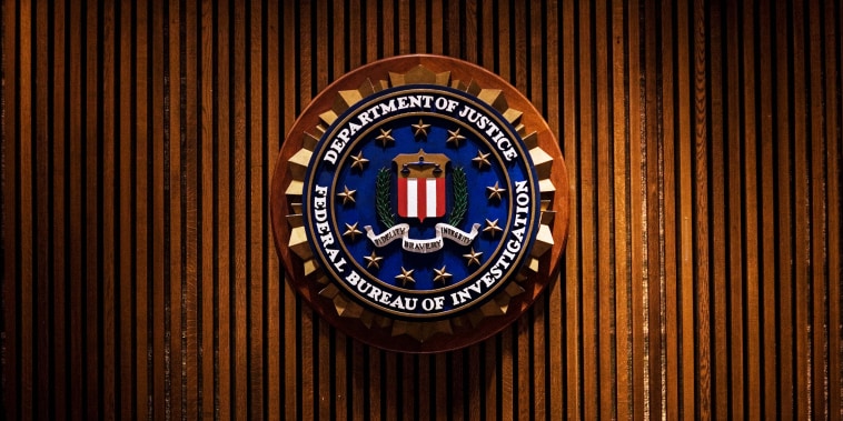 A crest of the Federal Bureau of Investigation is on Aug. 3, 2007 inside the J. Edgar Hoover FBI Building in Washington, DC.