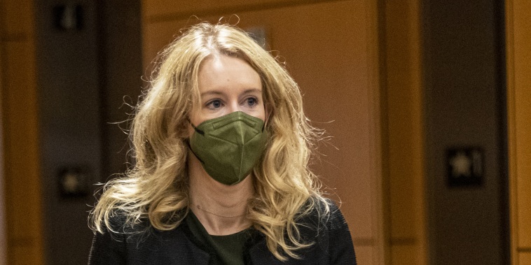 Elizabeth Holmes arrives at federal court in San Jose, Calif., on Dec. 7, 2021.