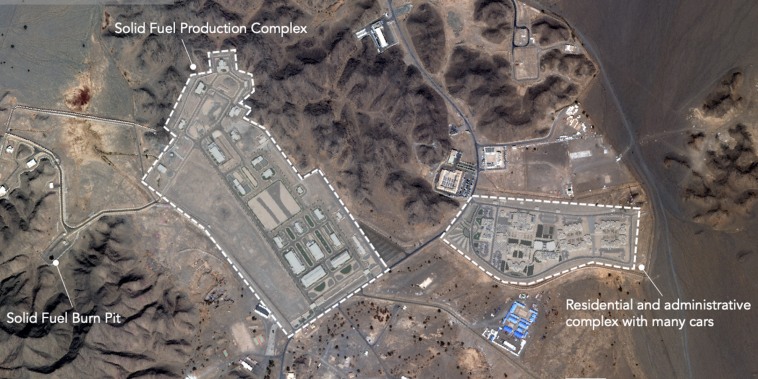 Satellite images show the Al Dawadmi test site in Saudi Arabia on Nov. 2, 2021.
