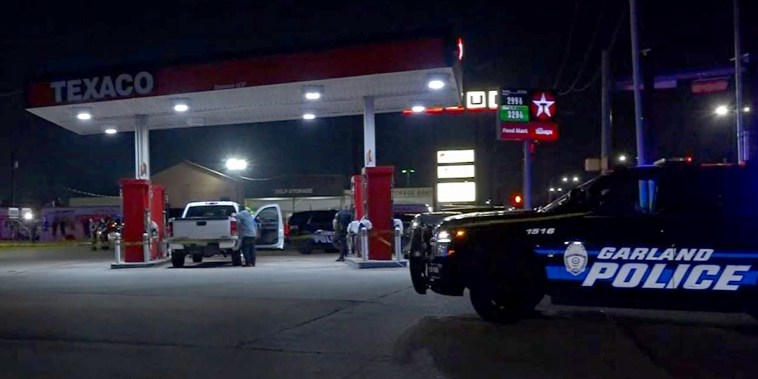 Three men were dead after a shooting at a convenience store Sunday in Garland, Texas.