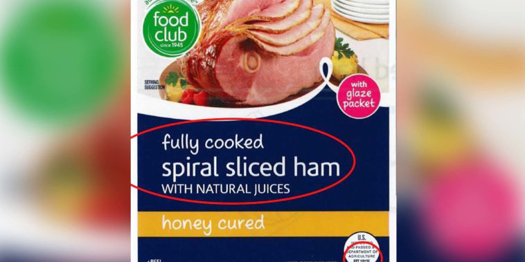 Al menos 17 productos fueron retirados del mercado. Esta es una de las etiquetas que el Departamento de Agricultura de los Estados Unidos compartió para alertar a los consumidores.