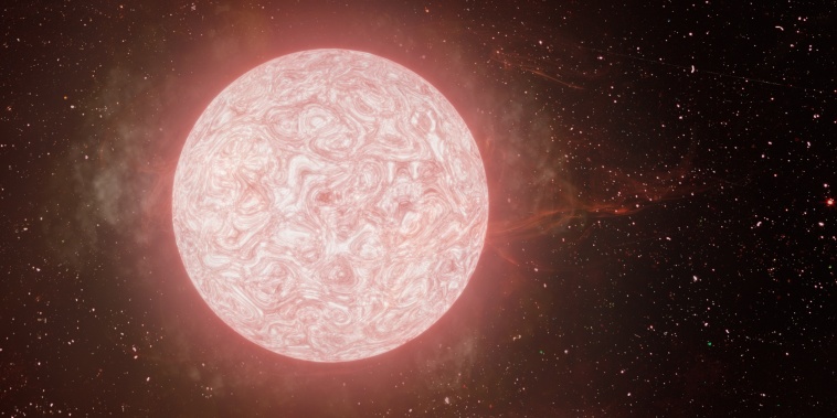 An artist’s impression of a red supergiant star