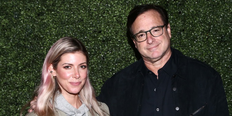 Kelly Rizzo and Bob Saget attend Wheelhouse and Rally's fundraiser on Oct. 13, 2021, in Los Angeles.