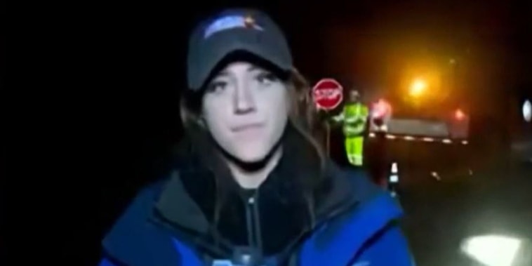 Tori Yorgey, a reporter for WSAZ in West Virginia, was about to do a live report when she was accidentally hit by an SUV.