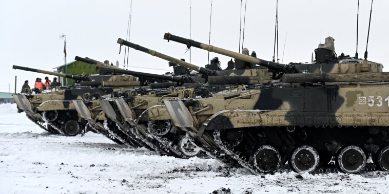 Image: Russian mechanized infantry holds drills in the Rostov region