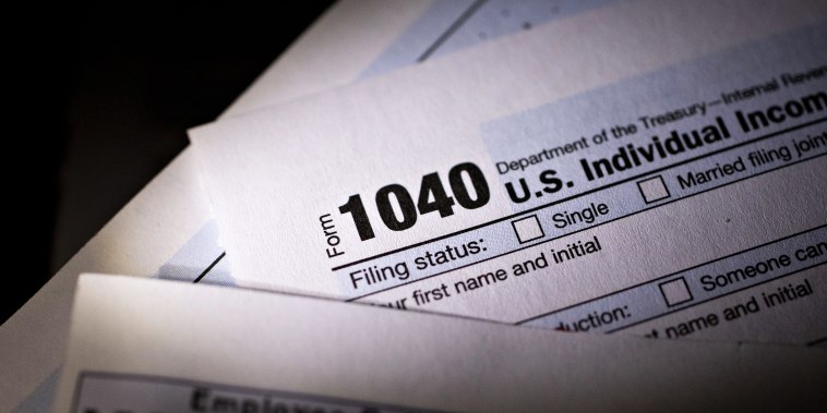 The 1040 Individual Income Tax forms for the 2018 tax year.