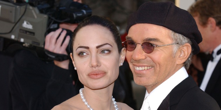 Angelina Jolie and Billy Bob Thornton attend the 59th Annual Golden Globe Awards at the Beverly Hilton Hotel January 20, 2002 in Beverly Hills, CA.