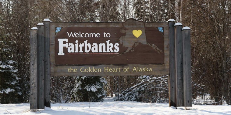 Fairbanks Alaska Welcome Sign