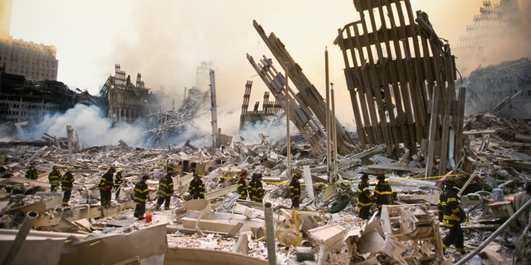 Image: FDNY, The Rubble of the World Trade Center on September 12, 2001.