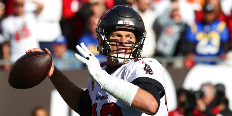 Tom Brady, el mariscal de campo de los Bucaneros de Tampa Bay