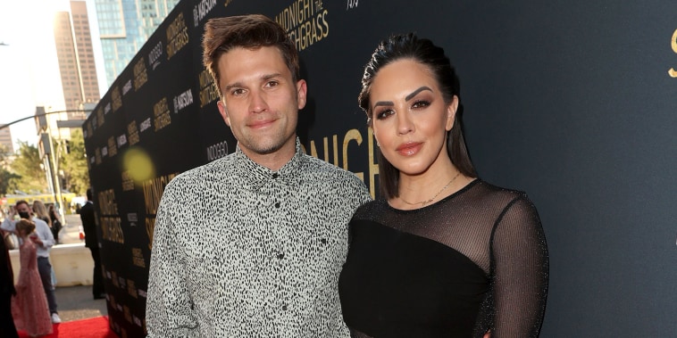 Tom Schwartz and Katie Maloney-Schwartz attend the Los Angeles special screening of Lionsgate's "Midnight in the Switchgrass" at Regal LA Live on July 19, 2021 in Los Angeles, California.