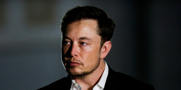 Elon Musk attends a news conference on June 14, 2018, in Chicago.