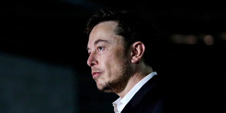 Elon Musk attends a news conference on June 14, 2018, in Chicago.
