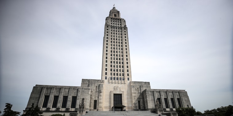 The  Louisiana State Capitol on April 17, 2020 in Baton Rouge, La.