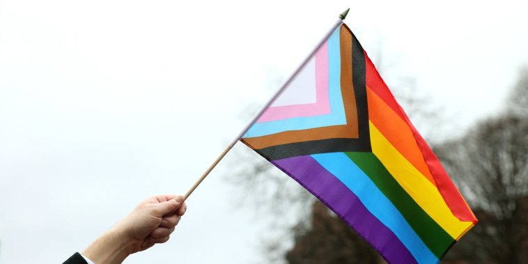 a Pride flag