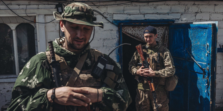 Ukrainian frontline in Donbas