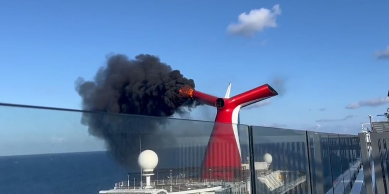 The Carnival Freedom caught fire while docked in Grand Turk, a spokesperson said.