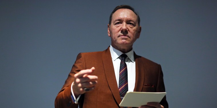 Kevin Spacey at a reading in Rome in 2019.