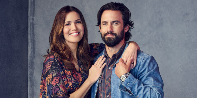 Mandy Moore as Rebecca and Milo Ventimiglia as Jack on "This Is Us."