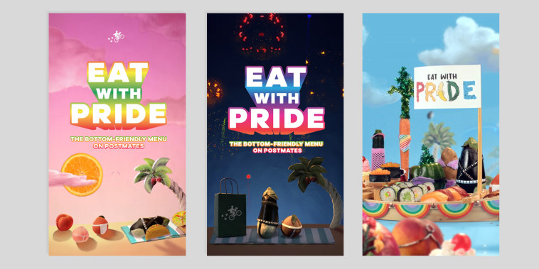Pride ads released by Postmates.