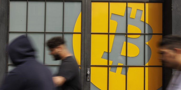 A Bitcoin logo