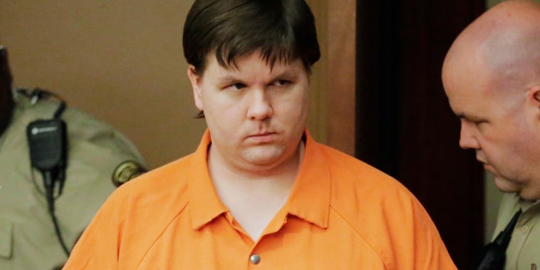 Justin Ross Harris enters court for sentencing in Marietta, Ga., Monday, Dec. 5, 2016. A judge on Monday handed down a sentence of life in prison without the possibility of parole for Harris, convicted of murder by jurors who believed he had intentionally left his toddler son in a hot SUV to die. (Bob Andres/Atlanta Journal-Constitution via AP, Pool)