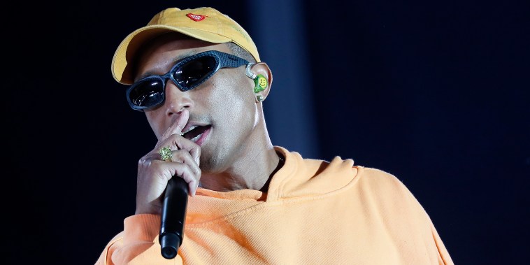 WASHINGTON, DC - JUNE 18: Pharrell performs at the 2022 Something in the Water Music Festival on Independence Avenue on June 18, 2022 in Washington, DC. (Photo by Paul Morigi/Getty Images)