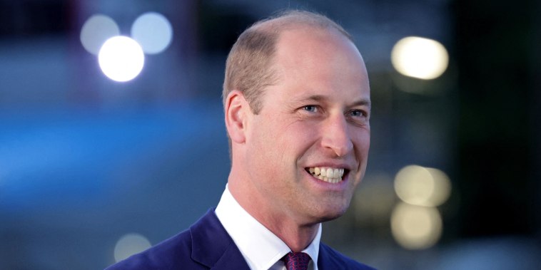 Britain's Prince William, Duke of Cambridge smiles as he attends a special ceremony for the lighting of the Principal Beacon at Buckingham Palace in London, as part of the Queen's Platinum Jubilee celebrations. - Britain's Prince William, Duke of Cambridg