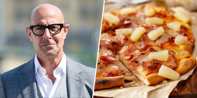 Stanley Tucci pineapple pizza