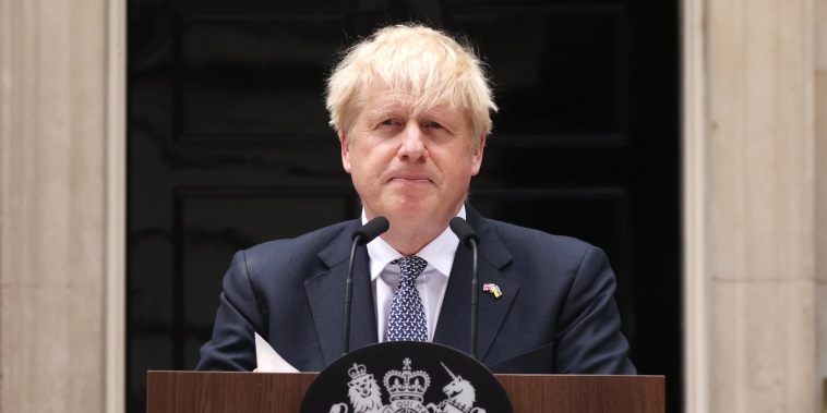 Image: Conservative Leader And Prime Minister Boris Johnson Resigns From Office