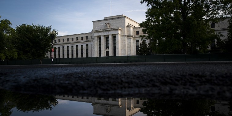 Image: The Federal Reserve building in Washington, D.C. on July 6, 2022.