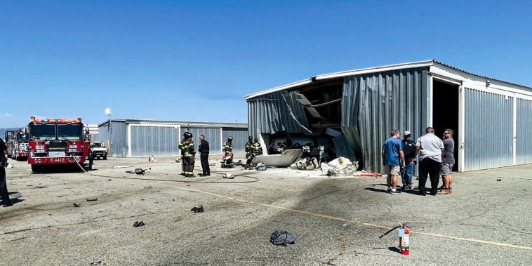 Two planes attempting to land collided at Watsonville Municipal Airport on Aug. 18, 2022 in Santa Cruz County, Calif.
