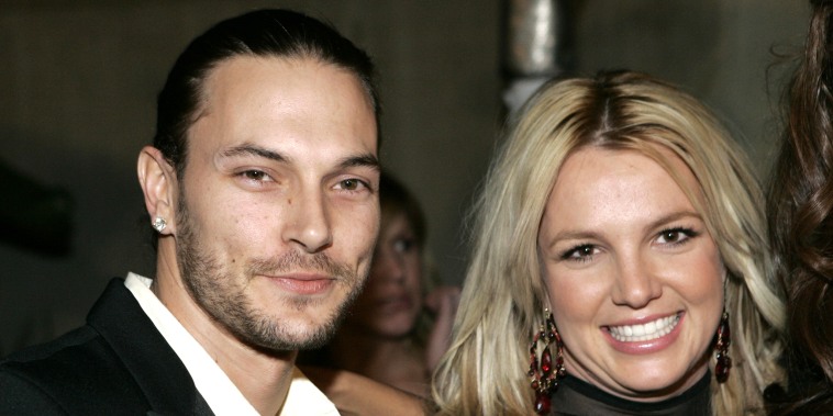 Kevin Federline, left, and Britney Spears