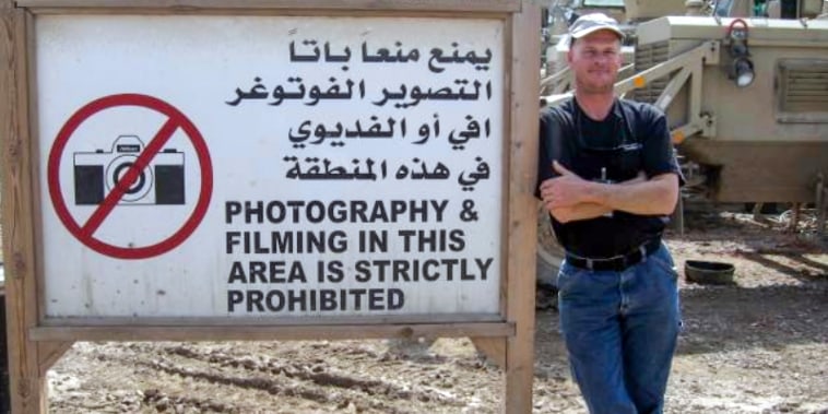 Mark Frerichs in Iraq.