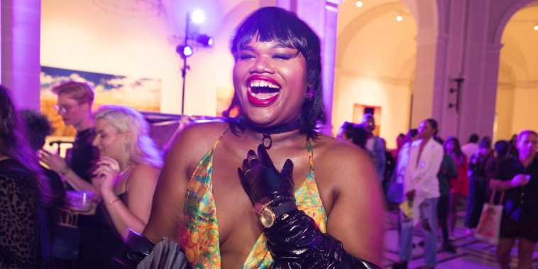 Jari Jones attends the dapperQ fashion show