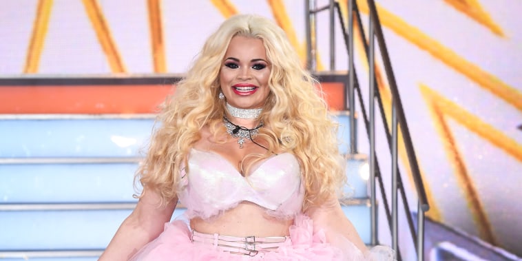 Trisha Paytas enters the Big Brother House for the Celebrity Big Brother launch at Elstree Studios on Aug. 1, 2017 in Borehamwood, England.