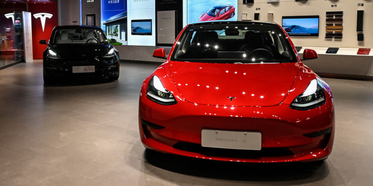 CHINA-TESLA-AUTOMOBILE-RECALL