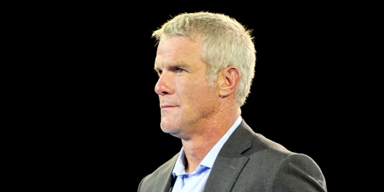 Brett Favre attends the Pro Football Hall of Fame Gold Jacket Dinner on Aug. 4, 2016, in Canton, Ohio.