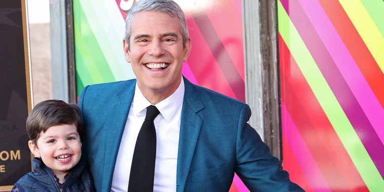 Andy Cohen and his son Benjamin Cohen.