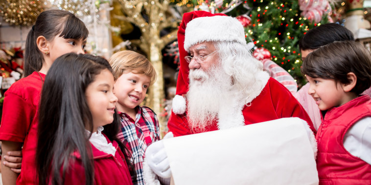 Santa with a shopping list